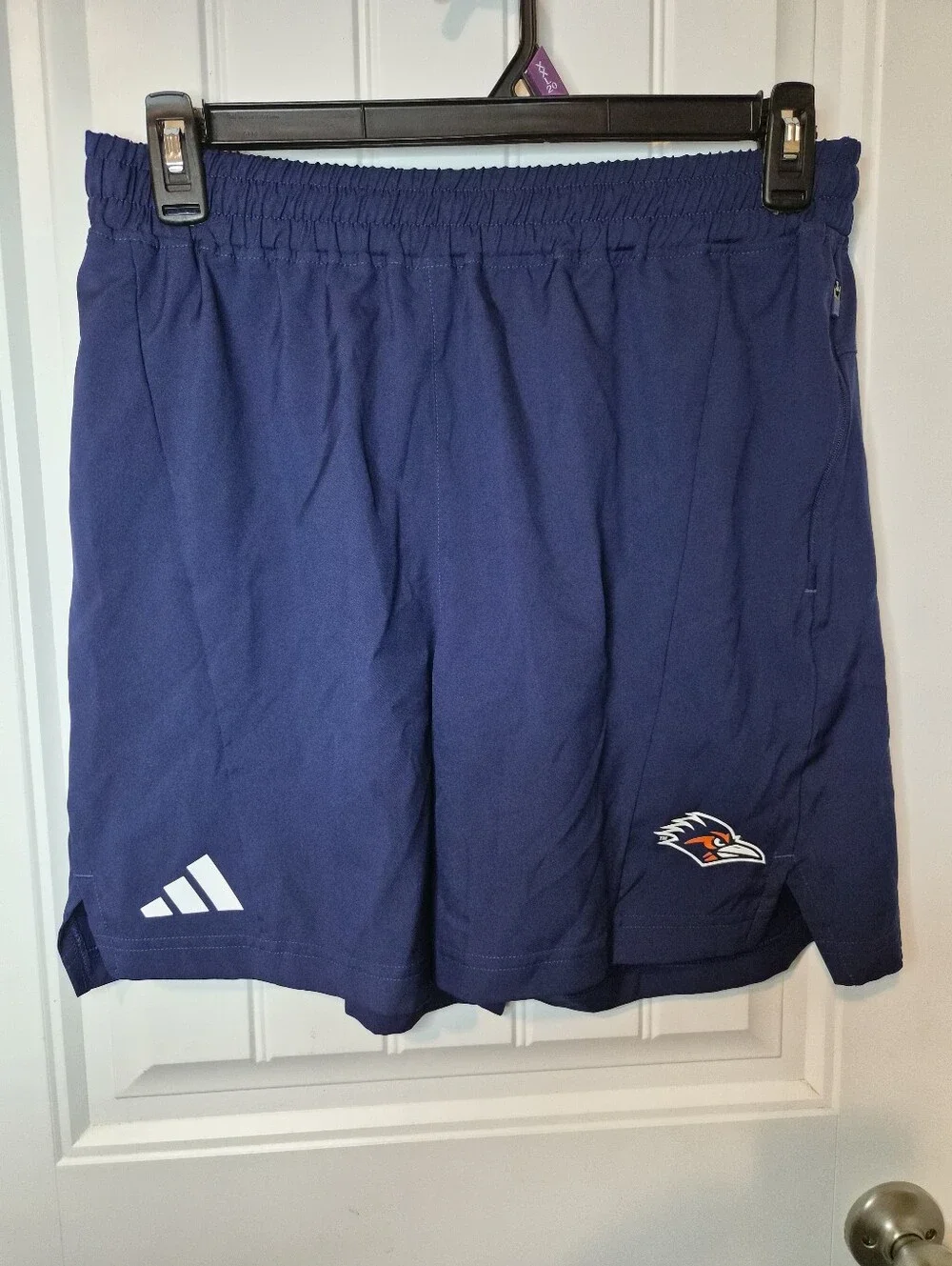 Large Adidas UTSA Roadrunners Performance Shorts Gym Crossfit Running Beach Casu